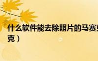 什么软件能去除照片的马赛克（什么软件可以去除照片马赛克）
