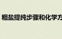 粗盐提纯步骤和化学方程式（粗盐提纯步骤）