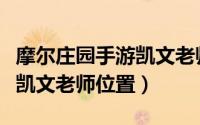 摩尔庄园手游凯文老师的特训（摩尔庄园手游凯文老师位置）