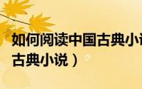 如何阅读中国古典小说的方法（如何阅读中国古典小说）