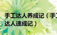 手工达人养成记（手工客快速成长攻略手工客达人速成记）