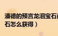 潘德的预言龙泪宝石商店（潘德的预言龙泪宝石怎么获得）