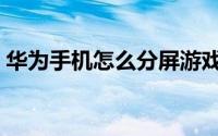 华为手机怎么分屏游戏（华为手机怎么分屏）