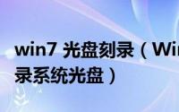 win7 光盘刻录（Windows7自带刻录工具刻录系统光盘）