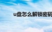u盘怎么解锁密码（U盘怎么解密）