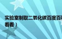 实验室制取二氧化碳百度百科（实验室如何制取二氧化碳来看看）