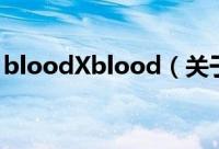 bloodXblood（关于bloodXblood的简介）