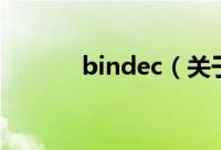 bindec（关于bindec的简介）