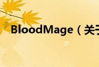 BloodMage（关于BloodMage的简介）
