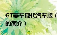 GT赛车现代汽车版（关于GT赛车现代汽车版的简介）