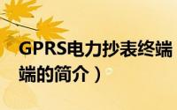 GPRS电力抄表终端（关于GPRS电力抄表终端的简介）