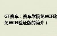 GT赛车：赛车学院免WIFI验证版（关于GT赛车：赛车学院免WIFI验证版的简介）