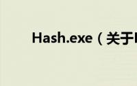 Hash.exe（关于Hash.exe的简介）