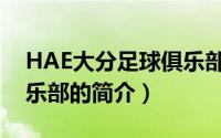 HAE大分足球俱乐部（关于HAE大分足球俱乐部的简介）
