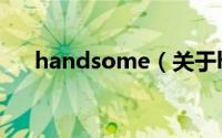 handsome（关于handsome的简介）