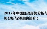2017年中国经济形势分析与预测（关于2017年中国经济形势分析与预测的简介）