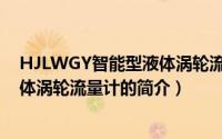 HJLWGY智能型液体涡轮流量计（关于HJLWGY智能型液体涡轮流量计的简介）
