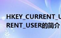 HKEY_CURRENT_USER（关于HKEY_CURRENT_USER的简介）