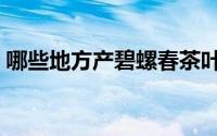 哪些地方产碧螺春茶叶（哪些地方产碧螺春）