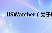 IISWatcher（关于IISWatcher的简介）