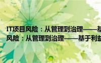 IT项目风险：从管理到治理——基于利益相关者博弈视角（关于IT项目风险：从管理到治理——基于利益相关者博弈视角的简介）