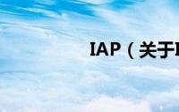 IAP（关于IAP的简介）
