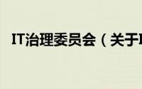 IT治理委员会（关于IT治理委员会的简介）