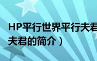 HP平行世界平行夫君（关于HP平行世界平行夫君的简介）