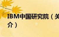 IBM中国研究院（关于IBM中国研究院的简介）