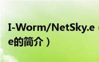I-Worm/NetSky.e（关于I-Worm/NetSky.e的简介）
