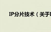 IP分片技术（关于IP分片技术的简介）