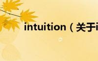 intuition（关于intuition的简介）