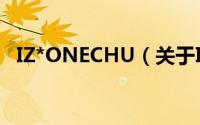 IZ*ONECHU（关于IZ*ONECHU的简介）