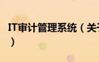 IT审计管理系统（关于IT审计管理系统的简介）