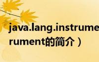 java.lang.instrument（关于java.lang.instrument的简介）