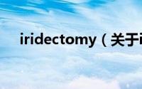 iridectomy（关于iridectomy的简介）