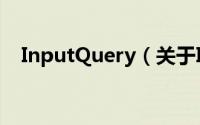 InputQuery（关于InputQuery的简介）