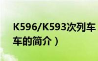 K596/K593次列车（关于K596/K593次列车的简介）