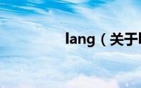 lang（关于lang的简介）