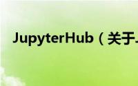 JupyterHub（关于JupyterHub的简介）