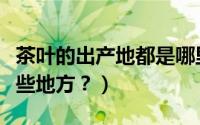 茶叶的出产地都是哪里（茶叶的主要产地有哪些地方？）