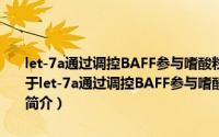 let-7a通过调控BAFF参与嗜酸粒细胞性CRSwNP发病机制的研究（关于let-7a通过调控BAFF参与嗜酸粒细胞性CRSwNP发病机制的研究的简介）