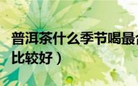 普洱茶什么季节喝最合适（普洱茶什么季节喝比较好）