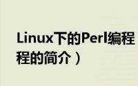 Linux下的Perl编程（关于Linux下的Perl编程的简介）