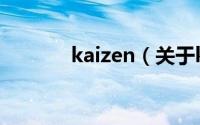 kaizen（关于kaizen的简介）