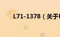 L71-1378（关于L71-1378的简介）