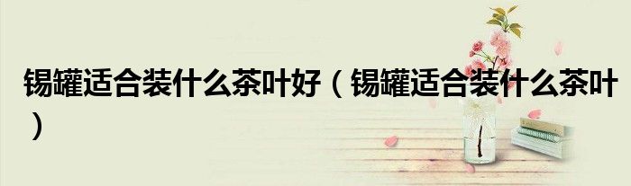 锡罐适合装什么茶叶好（锡罐适合装什么茶叶）