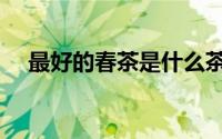最好的春茶是什么茶（春茶有哪些品种）