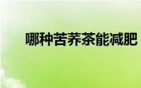 哪种苦荞茶能减肥（苦荞茶减肥效果）