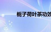 栀子荷叶茶功效（荷叶茶功效）